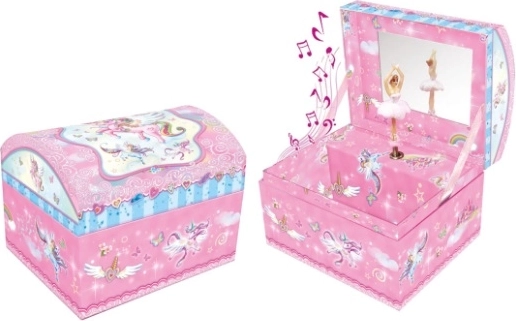 Boîte à bijoux musicale avec licorne