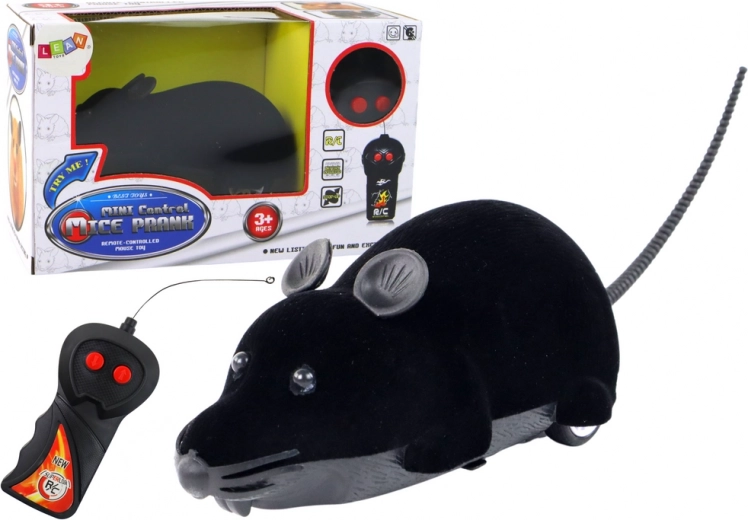 Souris télécommandée noire