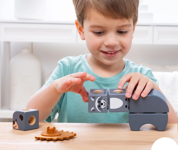 Construction créative avec des animaux