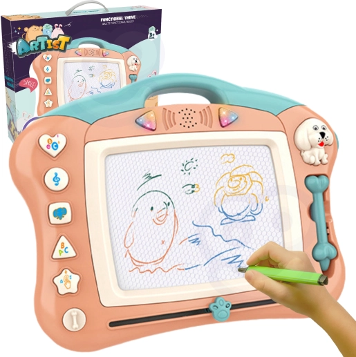 woopie tablette à dessin magnétique avec lumières et sons