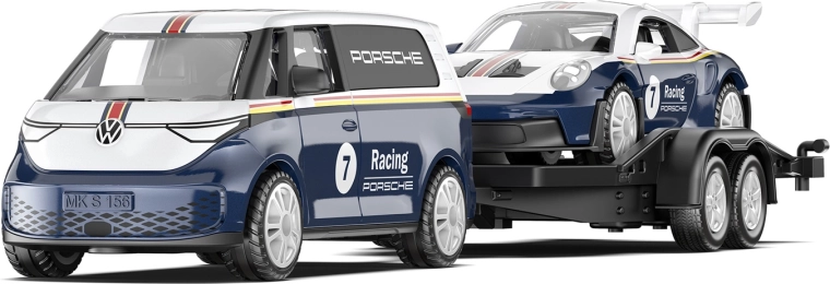 Siku Super VW ID. Buzz avec remorque et Porsche 911 GT3 RS