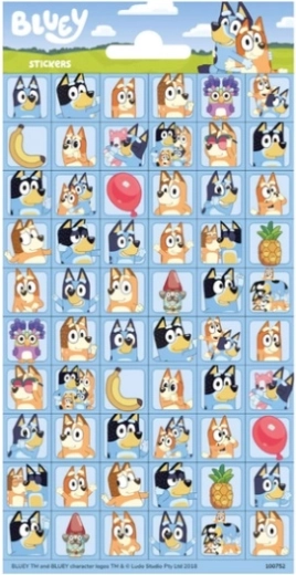 Mini autocollants Bluey – 60 pcs