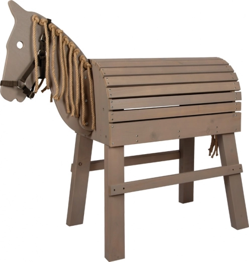 Small Foot Cheval en bois gris