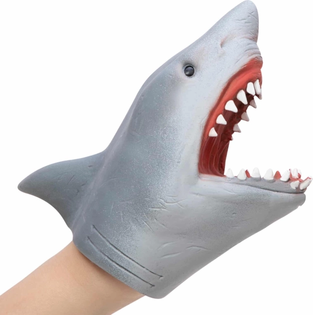 Schylling marionnette à main requin en caoutchouc