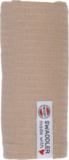 Lodger Swaddler Seersucker lange en tissu 70 × 70 cm beige