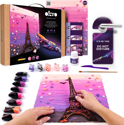 Set artistique Okto – peinture à la pâte Paris 30 × 40 cm