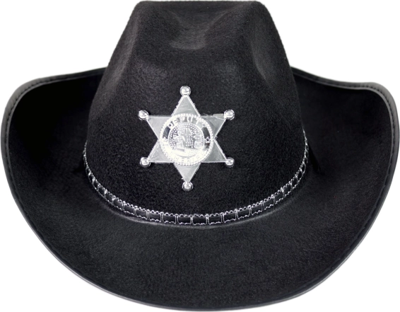 Badge de shérif et look western