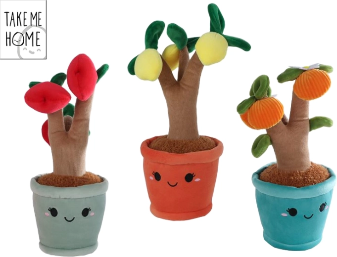 Arbre fruitier en peluche TAKE ME HOME pour bébés (oranger, pommier, citronnier) 27 cm