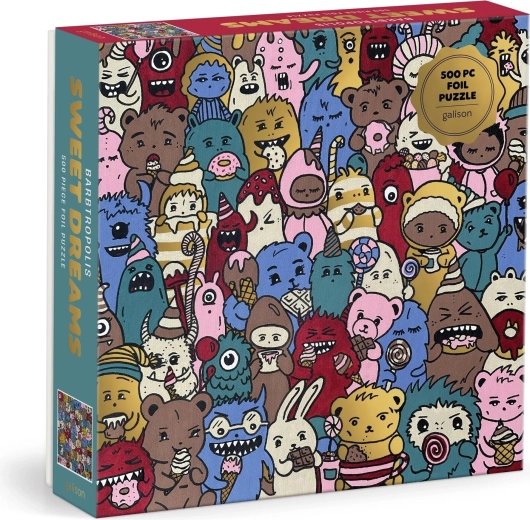 Puzzle carrés métallisés Galison Doux rêves, 500 pièces