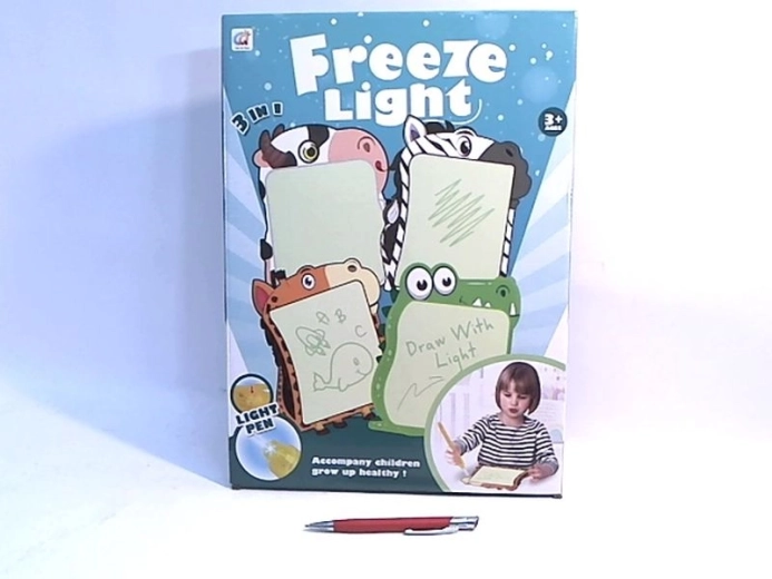 Tableau de dessin avec lumière et feutres effaçables à sec