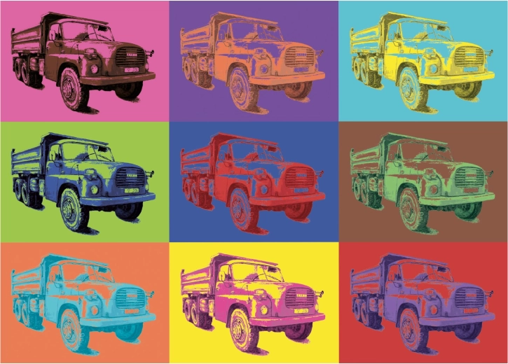 Tatra iconique en version pop art
