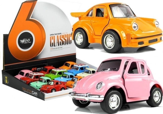 Voiture classique en métal avec effets sonores