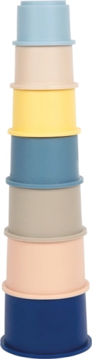 Petits gobelets empilables en silicone Small Foot pour enfants