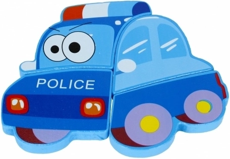 Motif joyeux de voiture de police