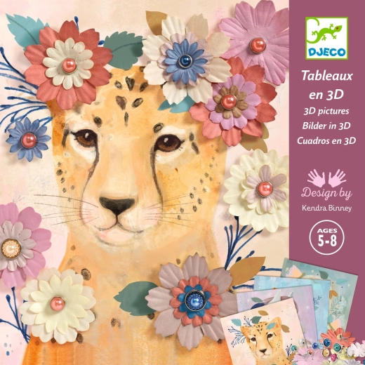 Djeco création en papier fleurs