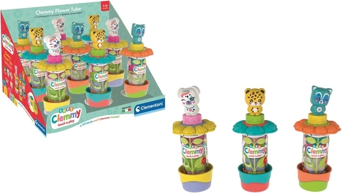 Clementoni Baby Clemmy – cubes souples en tube Jardin