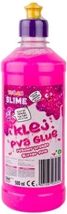 Colle PVA Tuban avec paillettes 500 ml rose