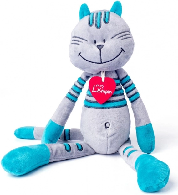 Chat en peluche Lewis – chat tout doux avec petit cœur en feutre
