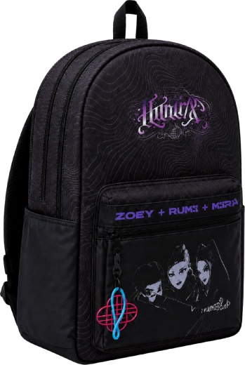 Sac à dos scolaire GIM KPop Demon Hunters Huntrix noir 41 cm