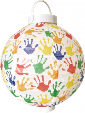 Lampion en papier 20 cm à piles