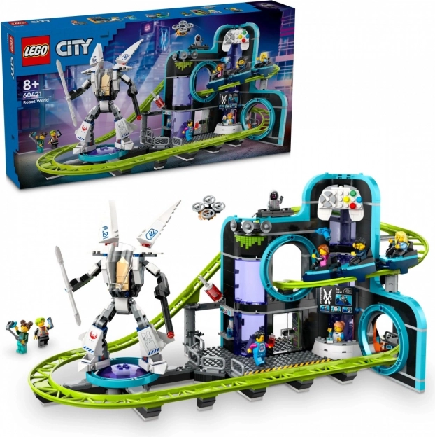Lego City parc monde des robots avec montagnes russes