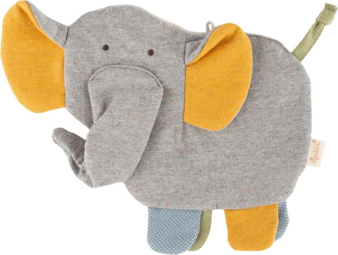 Sigikid doudou éléphant confortable avec papier froissé