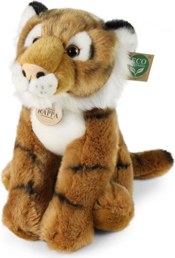 Tigre en peluche Rappa assis 30 cm écoresponsable