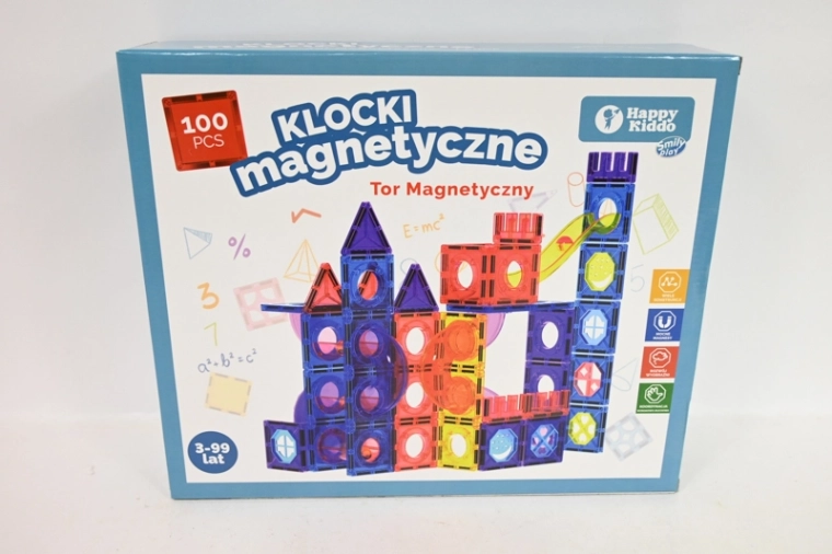 SmilyPlay jeu de construction magnétique 100 pièces avec circuit à billes