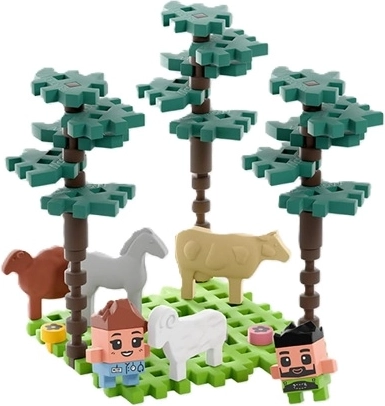 Figurines et animaux pour jouer aux soins et au sauvetage