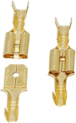 Paire de connecteurs automobiles avec verrouillage 6,3 mm – lot de 100 paires (200 pièces)