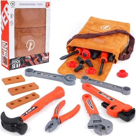 Kit d’outils à main dans une mallette, 24 pièces