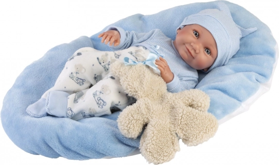 Poupée bébé réaliste avec corps tout en vinyle - garçon 40 cm