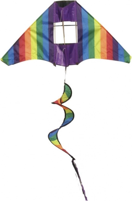 Cerf-volant coloré avec arc-en-ciel tournant