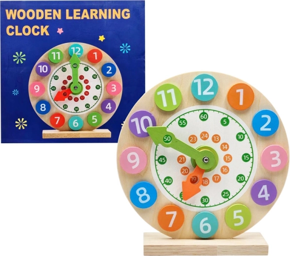 Horloge en bois pour enfants