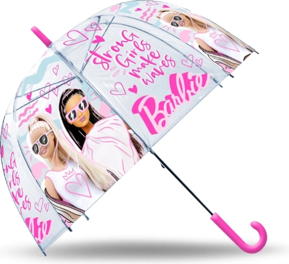 Parapluie transparent automatique BARBIE pour enfants