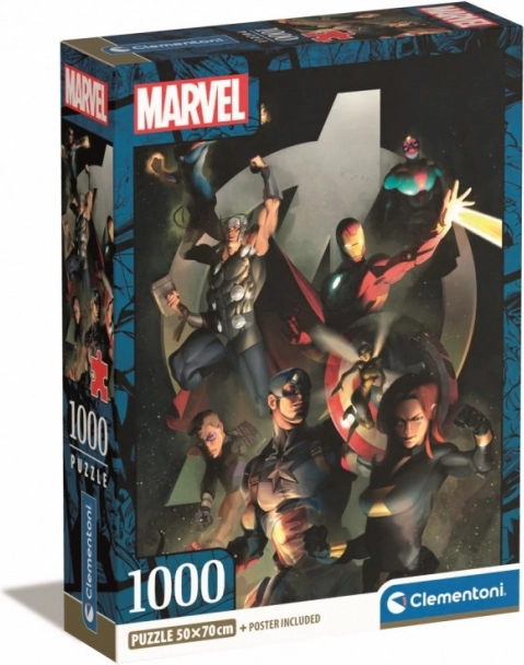 Puzzle 1000 pièces Compact Marvel The Avengers