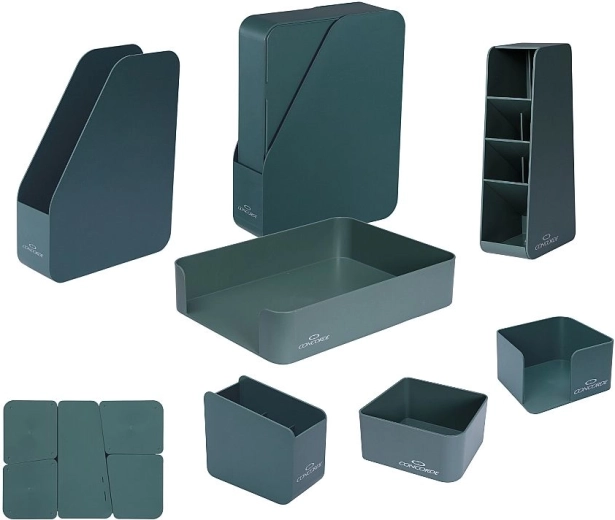 Ensemble de bureau Concorde Eco, 7 pièces, vert