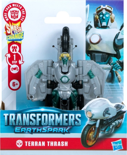 Transformers EarthSpark Terran Thrash – figurine à transformation rapide