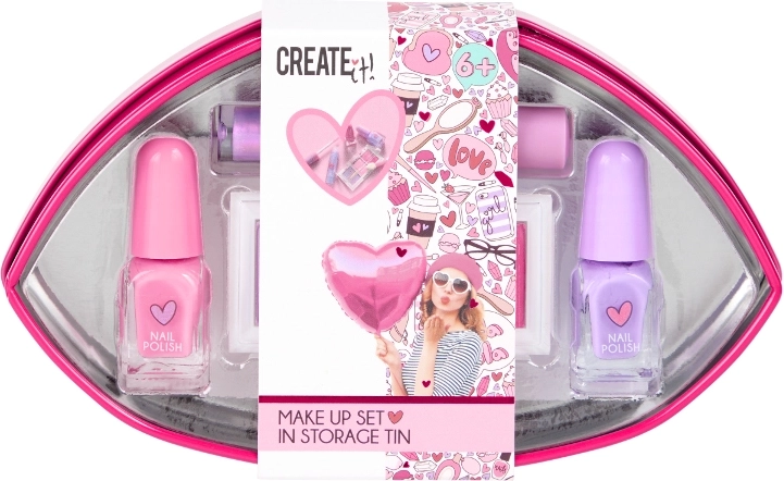 Create It! Love coffret de maquillage pour enfants en forme de lèvres