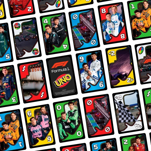 Motifs Formula 1 sur les cartes
