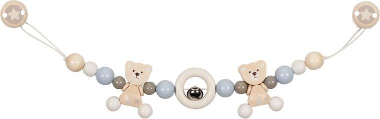 Chaîne pour poussette avec ourson et clips - 1 pièce