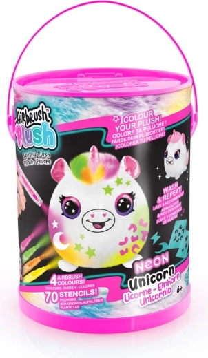 Kit créatif aérographe Néon avec peluches Squish