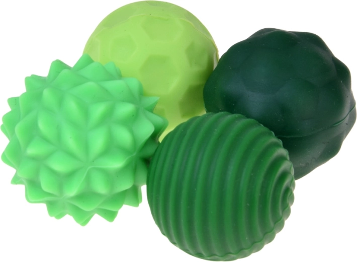 Quatre textures différentes pour la stimulation sensorielle
