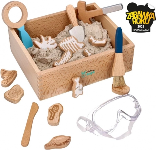 Kit du petit archéologue avec sable cinétique