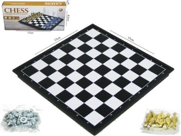 Jeu d’échecs magnétique 17 × 17 cm