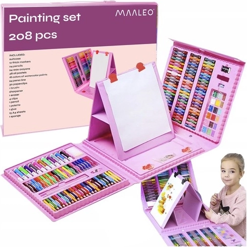 Ensemble de peinture 208 pièces dans une mallette