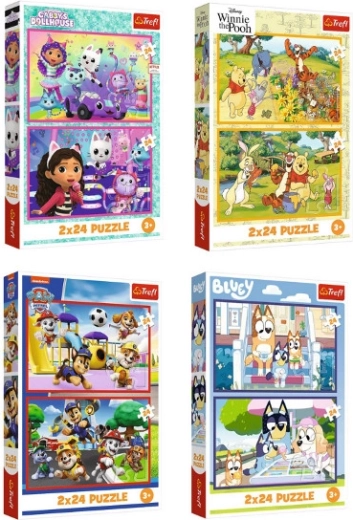 Puzzle 2×24 pièces – motifs variés