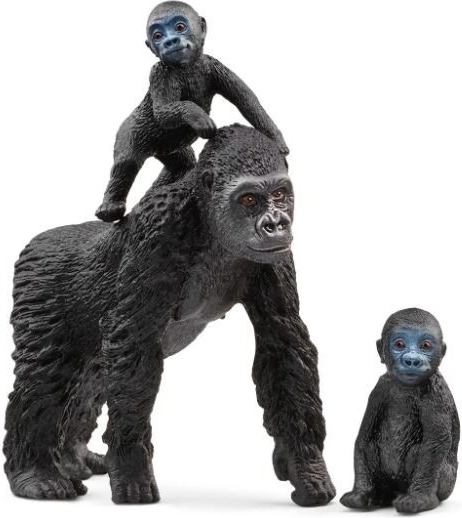 Figurines famille de gorilles Wild Life