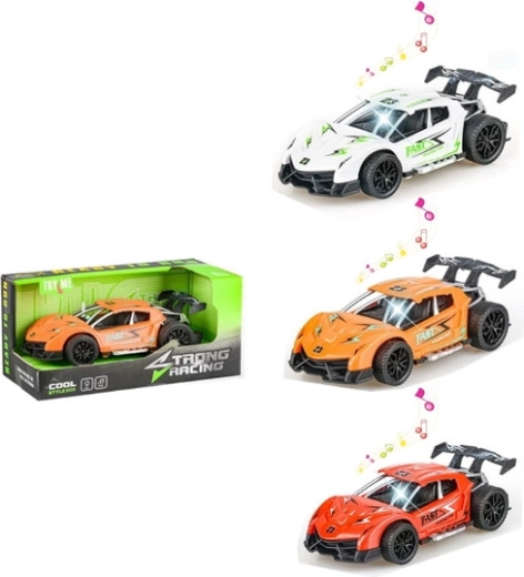 Voiture de sport avec son et lumière - 1 pièce