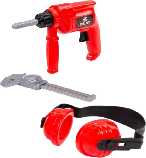 Set d’outils pour enfants avec perceuse, protège-oreilles et pied à coulisse